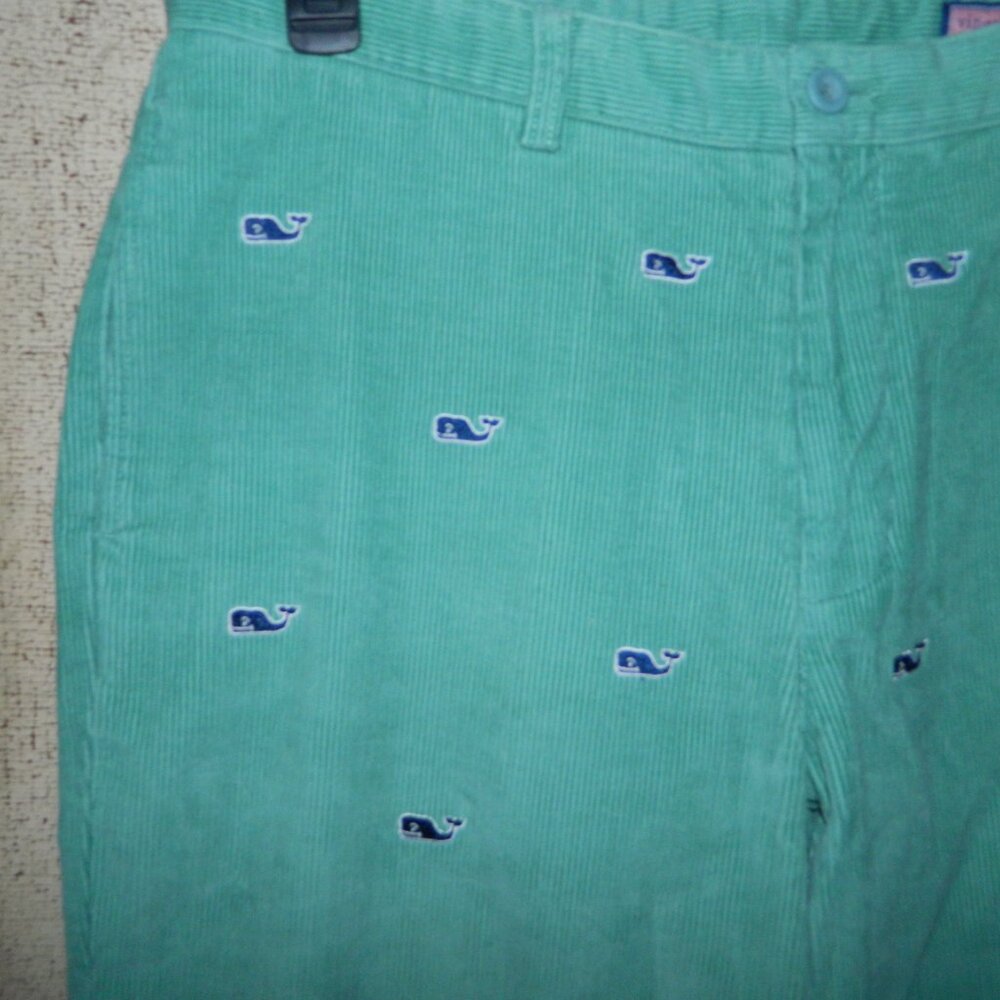 Vineyard Vines Embroidered Corduroy Club Pants Mens Size 35x32 (GG-1) - Picture 2 of 6